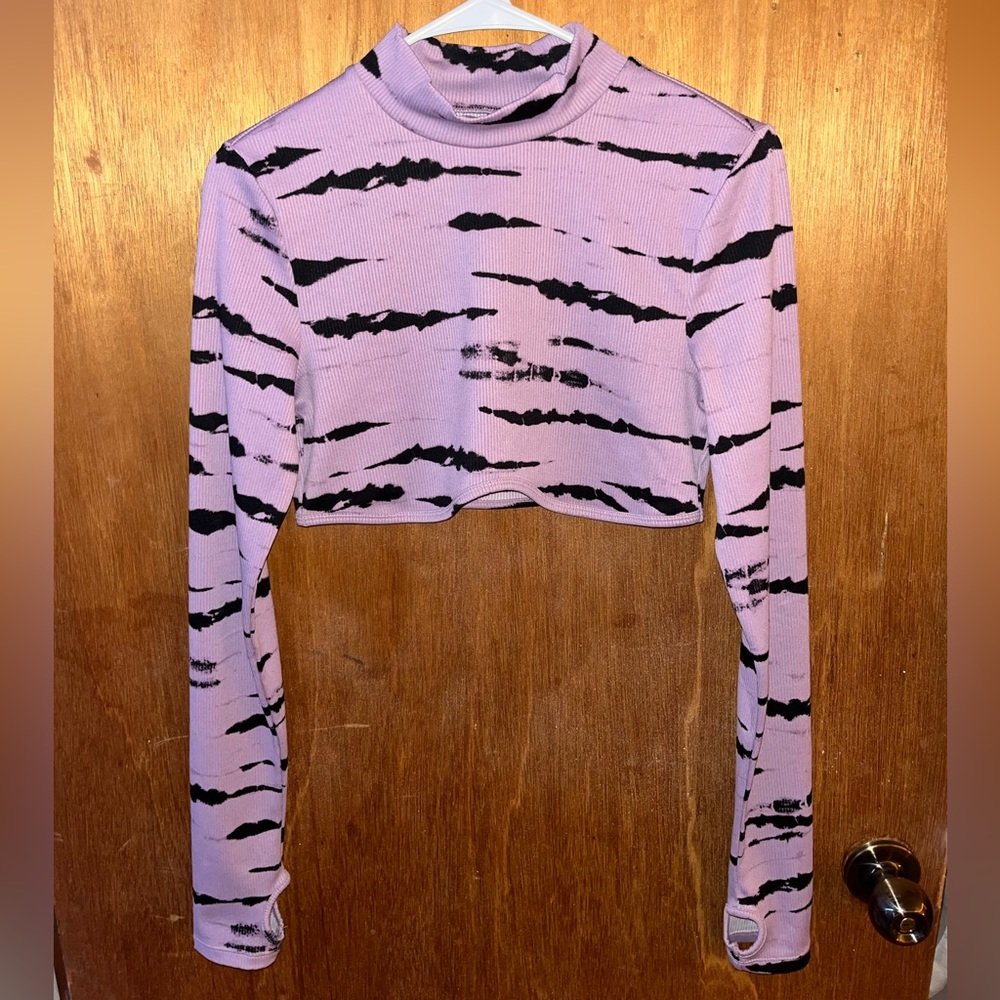 Purple Tie-Dye Crop Top from H&M